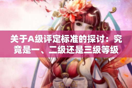 关于A级评定标准的探讨：究竟是一、二级还是三级等级的划分？